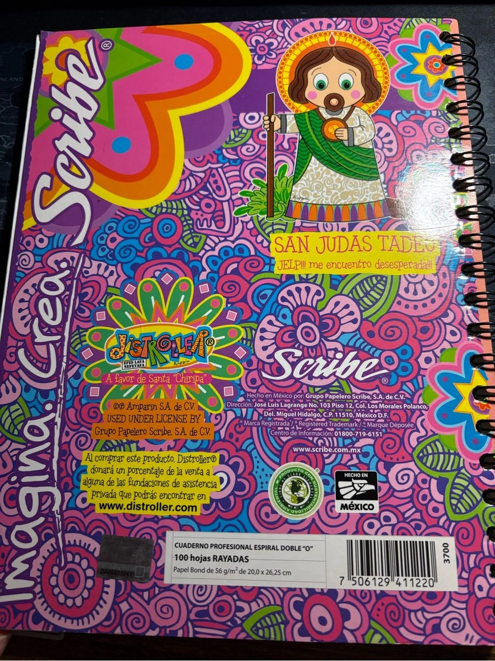 Scribe Notebook San Juditas